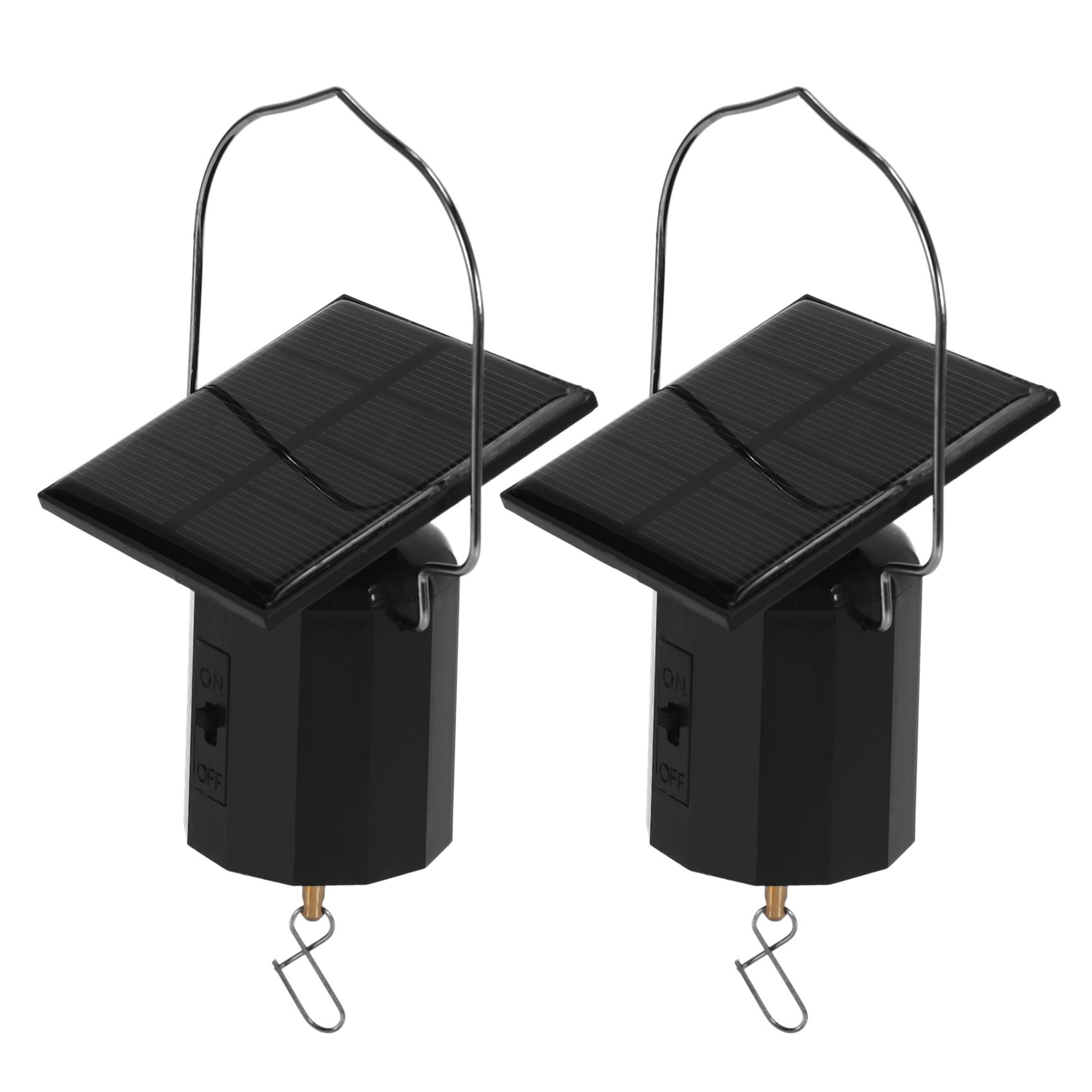4-Pack Solar Wind Spinner Motors - Hanging Rotating Kits For Garden Decor & Displays