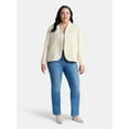 thumbnail image 2 of Terra & Sky Women's Plus Long Sleeve Cocoon Jacket, Sizes 0X-5X, 2 of 6