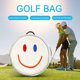 thumbnail image 4 of Bolsa Porta Pelotas De Golf Bolsa de pelota de golf con cara sonriente, bolsa de golf portátil, accesorios para exteriores (blanco) Ndcxsfigh Para Estrenar, 4 of 5