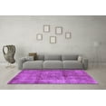 thumbnail image 3 of Ahgly Company Indoor Round Abstract Purple Modern Area Rugs, 7' Round, 3 of 4