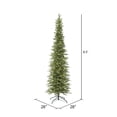 thumbnail image 3 of Vickerman 6.5' Bixley Pencil Fir Artificial Christmas Tree, Warm White Dura-lit LED Lights, 3 of 5