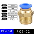 thumbnail image 4 of mmirethe 10 Pieces Portable Pneumatic Hose Connector Replacement Reusable Fast Release Pipe Brass Connectors Accessories PC6-02, 4 of 6
