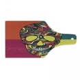 thumbnail image 1 of Sugar Skull Cutting Board, Colorful Calavera Themed Art Catrina Day of the Dead Mexican Culture Theme, Decorative Tempered Glass Cutting and Serving Board, Wine Bottle Shape, Multicolor, by Ambesonne, 1 of 1