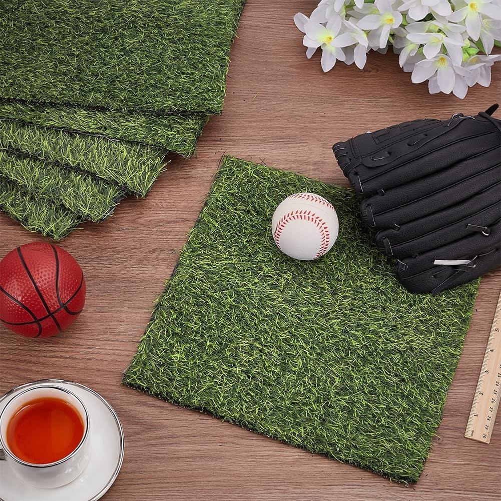 Customized Square Plastic Artificial Moss Micro Scene Garden Decoration Photography Props Accessories Green 310x305x11mm
