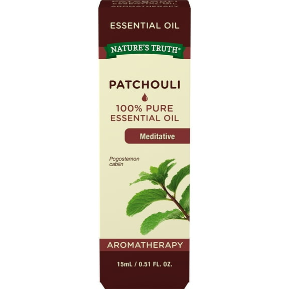Nature's Truth Patchouli Essential Oil | 15 mL | 100% Pure | Natural & Undiluted | GC/MS Tested | Great for Diffusers