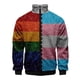 thumbnail image 5 of Chaqueta con cremallera y estampado 3D de arcoíris LGBT para hombre y mujer, sudadera de moda para primavera y otoño, tops cómodos, abrigo de calle, ropa para hombre, 5 of 5