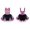 Pink, variant on DPOIS Kids Girls Sequin Ballet Dance Dress Mesh Tutu Skirted Leotards Ballerina Costume Blue 16
