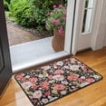 thumbnail image 2 of Pioneer Flower Floral Print Pattern Door Rugs,Washable Non Slip Door Mats Indoor,Decorative Door Mats,Entry Mat Indoor for Entrance,Bedroom,Kitchen,Bathroom,30"x17", 2 of 6