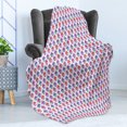 thumbnail image 4 of Cupcake Soft Flannel Fleece Throw Blanket, Bakery Treats Full of Hearts Valentine's Day Romantic Celebration, Cozy Plush for Indoor and Outdoor Use, 50" x 60", Fuchsia Purple, by Ambesonne, 4 of 5