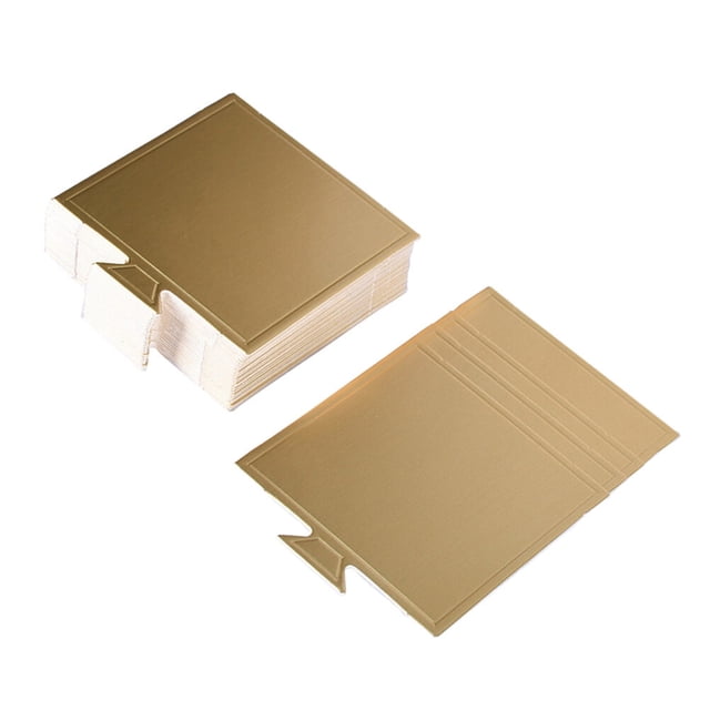 OULII 100pcs Cake Tray Paper Mousse Mats Eco-friendly Displaying Event Planners