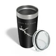thumbnail image 4 of Little Bear Creek Tumbler Lake Map Travel Mug Insulated Laser Engraved Coffee Cup Alabama 20 oz Black, 4 of 5