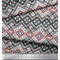 thumbnail image 3 of Soimoi Poly Georgette Fabric Geometric Kilim Decor Fabric Printed Yard 42 Inch Wide, 3 of 3