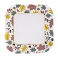 thumbnail image 2 of Glad Everyday Square Disposable Paper Plates AFN1with Falling Foliage Design, 8.5"| Cut-Resistant, Microwavable Paper Plates for All Foods & Daily Use | 8.5 Inches, 75 Count, 2 of 3