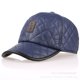 thumbnail image 1 of Gorra de béisbol de cuero brillante para hombre, de otoño e invierno, para deportes de ocio, de cuero, estándar, gruesa y cálida, con protección para los oídos, 1 of 6
