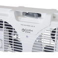 thumbnail image 3 of Ventilador de ventana doble Comfort Zone de 9" con control de flujo de aire reversible expansores de bloqueo automático 2 velocidades (Blanco) CZ319WT Comfort Zone CZ319WT, 3 of 8