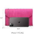 thumbnail image 4 of Dasein Women's Evening Bag Pleated Envelope Clutch Handbag Wedding Party Bridal Purse, 4 of 7
