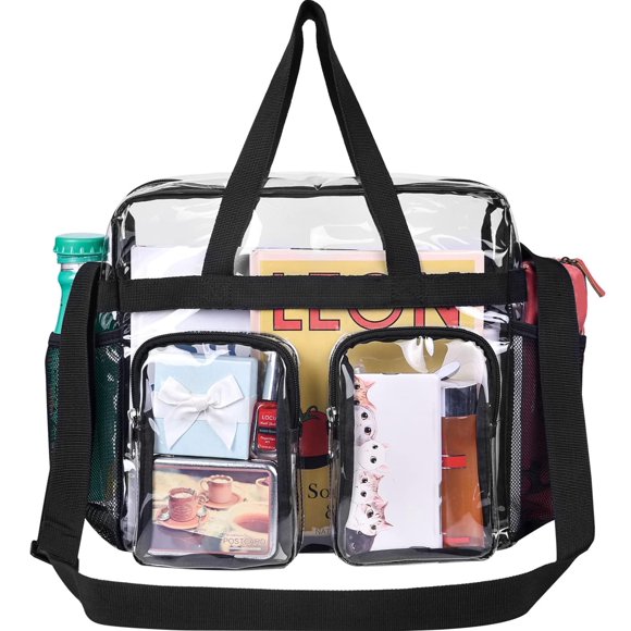 Bolsa transparente Oraben, bolsa transparente aprobada para estadios, 30 x 15 x 30 cm