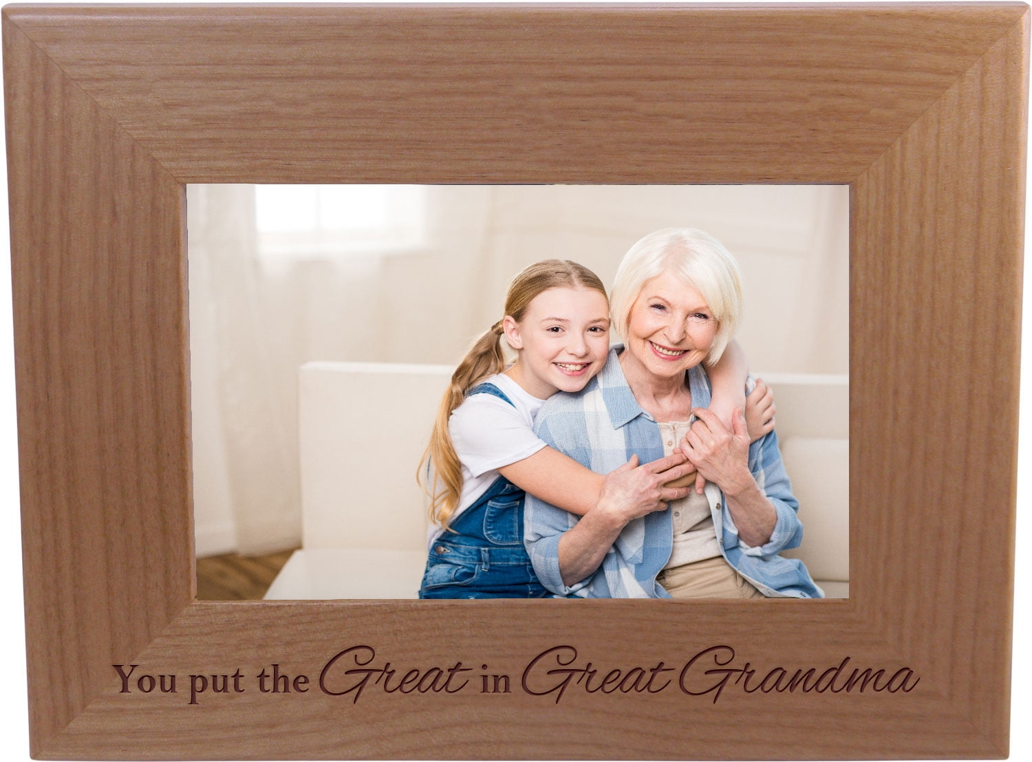 You put the Great in Great Grandma 4-inch x 6-Inch Wood Picture Frame ...