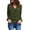 Army Green, variant on Frostluinai Womens Plus Size Button Down Shirts Solid Color Dressy Long Sleeve Blouses Casual Lightweight Trendy Tops