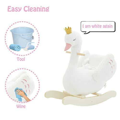 swan rocking horse