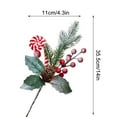 thumbnail image 2 of dajkiuy Artificial Christmas Tree Picks, Faux Greenery Floral Stems Snowy Holly Pine Needles for Xmas Tree Decoration Floral Arrangement Winter Wreath Decor, 2 of 3