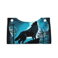 thumbnail image 2 of Pofeuu Blue Full Moon Wolf Print Tissue Box Cover, Modern Decorative PU Leather Rectangular Tissue Box Case Organizer Holder for Vanity Countertop, Night Stands, Livingroom, 2 of 7