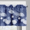 thumbnail image 3 of Ambesonne Nautical Window Valance, Various Shapes Sea Corals, 54" X 18", Lavender Ceil Blue, 3 of 5