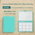 thumbnail image 3 of Portable Watercolor Box, 2 Pcs Empty Watercolor Palette Small Paint Storage Box With Detachable Tray Watercolor Paint Palette Case For Artists, 3 of 8