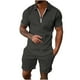 thumbnail image 1 of Conjuntos de Tops Para Hombre Conjuntos de Camisas Casuales Conjunto de Manga Corta Deportiva Con Cremallera de Cobertura Sólida Informal Odeerbi  ODB152024, 1 of 5