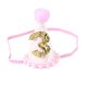 thumbnail image 1 of KAKOWELY 1 gorro de cumpleaños para bebé, accesorio para fotos, accesorios para el cabello, gorro con purpurina (rosa, para niños de tres años), 1 of 5