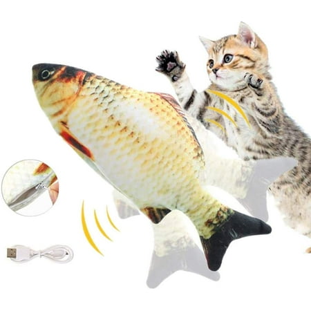 vibrating fish cat toy