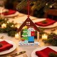 thumbnail image 4 of den Christmas Tree Ornaments, Vintage Style Hanging Wood Pendants Warm Holiday Decor for Home, Mantel, Window Green, 4 of 6