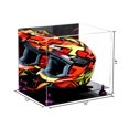 thumbnail image 4 of Better Display Cases Versatile Acrylic Display Case - Large Rectangle Box with Mirror, Purple Risers and Black Base 16" x 13" x 14" (V61), 4 of 8
