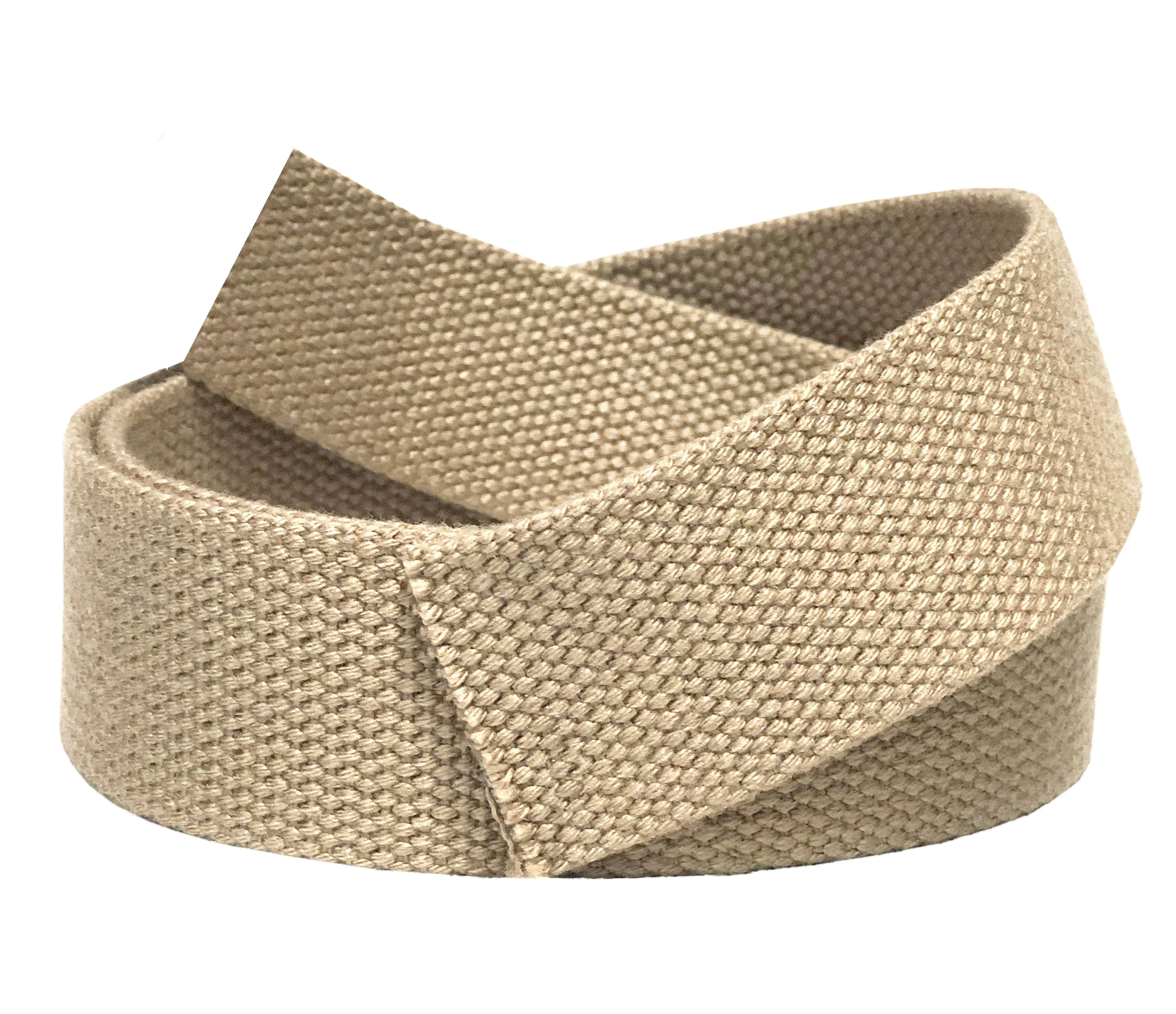 Stylish Canvas Military Web Belt & BIGK Silver Buckle 72 Inches YELLOW #AAAS