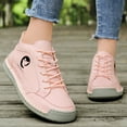 thumbnail image 2 of Women's Outdoor Casual Shoes,Fashion Vintage Hand-Stitching Leather Mid Top Non- Lace Up Travel Hiking Ankle Boots, 2 of 9