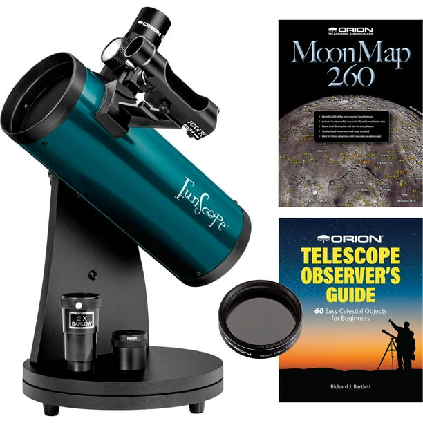 FunScope 76mm TableTop Reflector Telescope Moon Kit