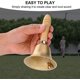 thumbnail image 4 of Campana de mano de madera, 8 cm, para recepción escolar, cena, hotel, 4 of 5