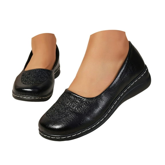 Mostsola Ballet Flats Shoes for Women Round Toe Dressy Slip on Office Business Casual Shoes
