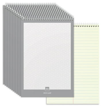 Office Depot Steno Books, 6in. x 9in., Gregg Ruled, 70 Sheets, Greentint, Pack Of 12, 99470