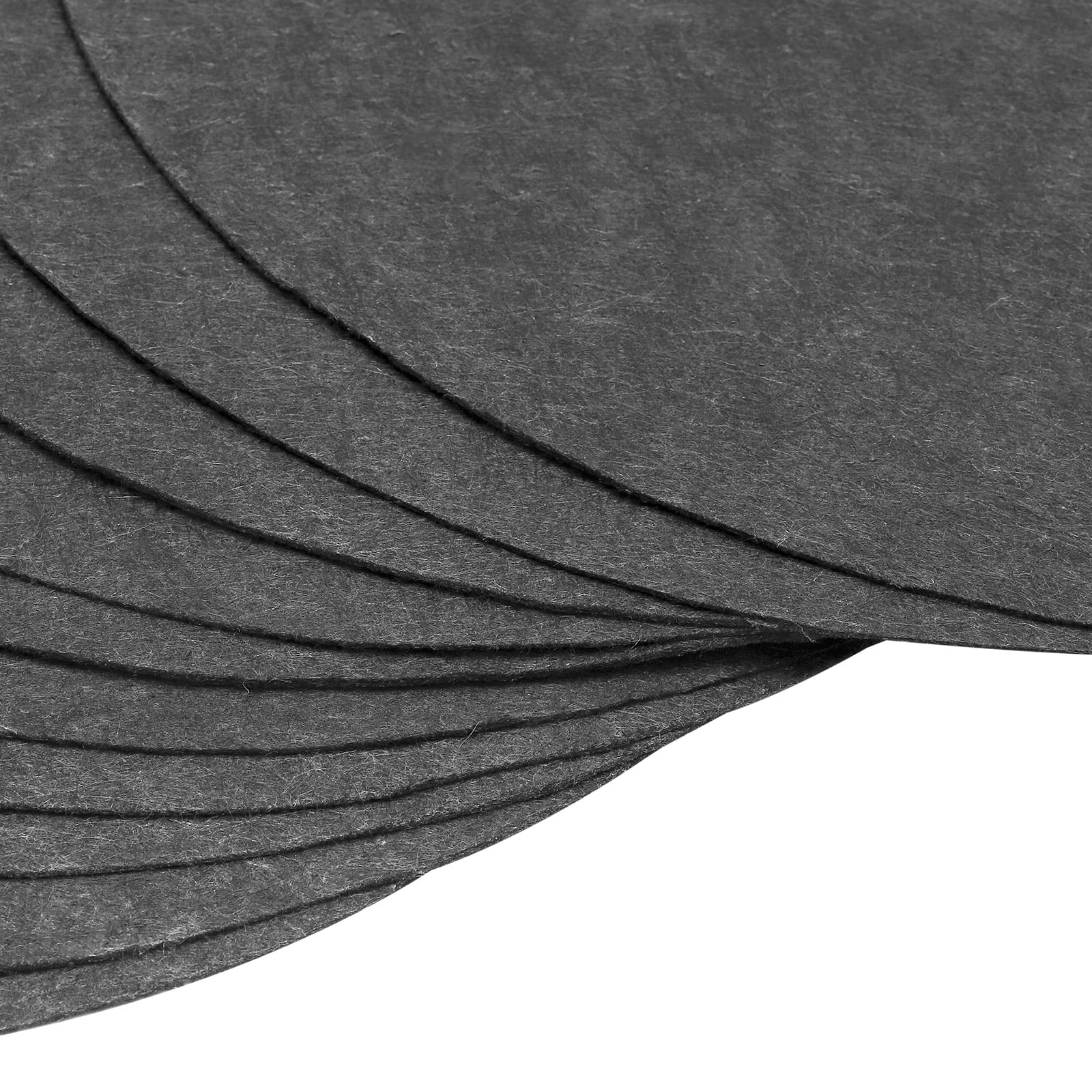 Uxcell 16.5'' Tree Mulch Ring Nonwoven Tree Protector Mat Plant Cover Black 20 Pack