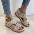 thumbnail image 1 of Zapatos de mujer de verano Tacón de cuña Retro Hollow Out Casual Sandalias de mujer Wmkox8yii  nm9372, 1 of 7