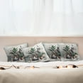 thumbnail image 3 of Ambesonne Cat Throw Pillow Cover Pack of 4, Kitty in a Noble Pose Bohemian, 4 Pcs-36"x36", Grey Green Pale Rust, 3 of 5