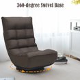 thumbnail image 3 of Gymax Chaise de Sofa Réglable 4 Positions Chaise Pliante Pivotante à 360 Degrés, 3 of 7