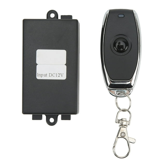 Interruptor de control remoto momentáneo de un solo botón, inalámbrico, de alta sensibilidad, con relé, 7 A, 12 V.