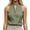 F-32Green, variant on Womens Tank Top Summer Solid Color Stand Collar Sleeveless Comfortable Breathable Camisole Tee For Daily Wear ,Red,S