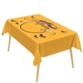 thumbnail image 6 of Duangreer Orange Halloween Rectangle Tablecloth, Bat Spider Web Print, Waterproof Wrinkle Resistant Table Cover for Party Picnic Indoor Outdoor Decor, 60 x 120 Inch, 6 of 6