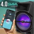 thumbnail image 4 of Pyle Wireless Portable PA Speaker System - 800W Powered Bluetooth Indoor & Outdoor DJ Stereo Loudspeaker, 4 of 7