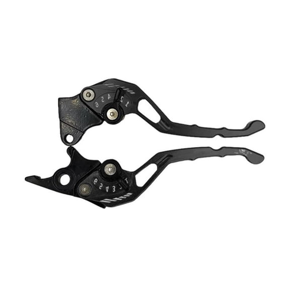 1 Pair Aluminum Alloy Left Drum Right Disc Handle Brake Clutch Horn Handlebar Lever for Motorcycles, Lightweight Durable Design, Universal Fit for Various Motorcycle Models