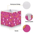 thumbnail image 3 of Foldable Fabric Storage Bin Home Cubes Clothing Organizer Bins Large Collapsible Box Basket for Home Organizer Playful Cartoon Halloween Icons, 3 of 7