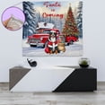 thumbnail image 4 of Santa is Coming Bernese Mountain Dog Merry Christmas Xmas Noel Truck Tree Tapestry Berner Lover Gifts Wall Hanging Backdrop Home Decor - 02023, 4 of 5